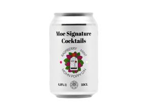 MOE Signature Cocktails gin-vadelma-minttu 4,8% 33cl (tölkki)