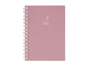 Kehyskalenteri Nature A5 päivä kierresidonta vaaleanpunainen eco 40704