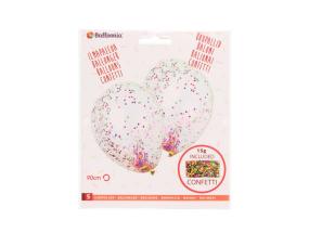 Ilmapallot BALLOONIA Confetti 5 kpl