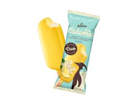 ONU ESKIMO Sitruunalla ja vaniljalla maustettu kermajäätelö lasitetussa 150ml/84g x 28