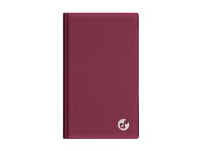 Kalenterimerkintä Miniboss DAY, kierresidottu, muovikannet (TUMMA PUNAINEN) 00266/40095