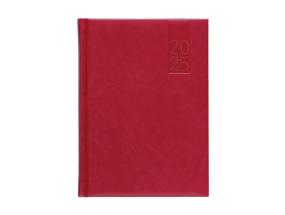 Kehyskalenteri DAY A5, kovakantinen, keinonahkainen (TUMMANPUNAINEN) 00034/40024