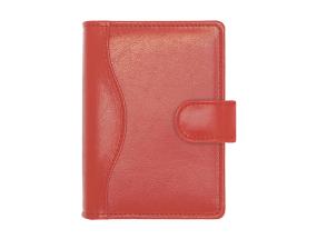 Time-Master kalenteri A7 FIGURE, täysnahka (PUNAINEN) 00723/40377