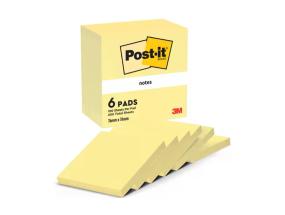 Viestilaput 76x76 Post-it 654 keltainen x 6 kpl