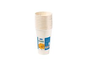 Pahvikupit SMILE 240ml valkoinen 10 kpl