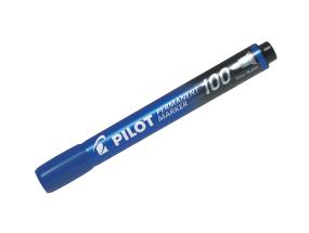Pysyvä tussi PILOT 100 kartiomaisella kärjellä 1mm sininen