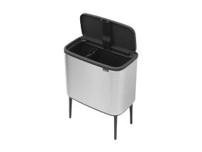 Roskakori 11+23L BRABANTIA Bo Touch Bin, roskakori jaloilla, ruostumatonta terästä.