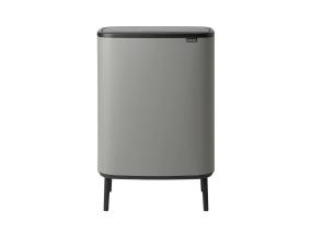 Roskakori 2x30L kannellinen BRABANTIA Bo Touch Bin Hi, jaloissa, betoninharmaa