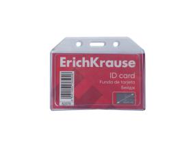 Korttiteline, vaakasuora ERICH KRAUSE 90х54 mm, läpinäkyvä, 20 kpl