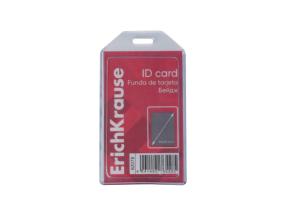 Korttiteline, pystysuora ERICH KRAUSE 54x90 mm, läpinäkyvä, 20 kpl