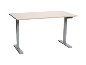 Säädettävä pöytä STOO® Pro 2-moottorilla - harmaa, valkoinen tammi pöytälevy 1600x800cm