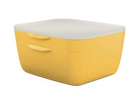 Laatikosto pöydälle LEITZ Cozy 2-laatikkoinen keltainen