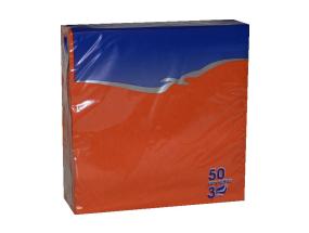 Lautasliinat 33x33cm 3-kertaiset 50kpl/pakkaus Oranz