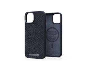Njord byElements Salmon Leather MagSafe, iPhone 14, musta - Nahkakotelo