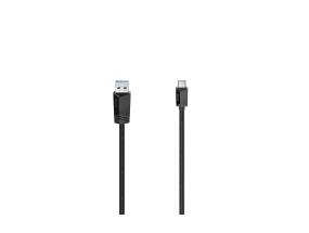 HAMA Essential Line, USB-A 3.2 - USB-C, 3A, 1,5 m, musta - kaapeli