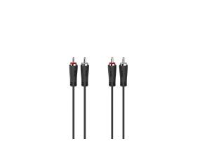 Hama Audio Kaapeli, 2 RCA - 2 RCA, 1,5 m, musta - Kaapeli