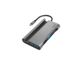 USB-sovitin Hama USB-C-moniporttinen sovitin (7 liitäntää)