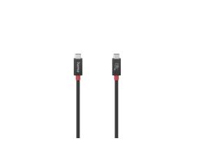 HAMA Essential, USB-C - USB-C, 40 Gbit/s, 5A, 240W, 1m, musta - Kaapeli