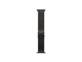 Apple Titanium Milanese Loop, 49 mm, L, musta - Kellonhihna