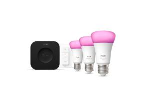 Philips Hue White & Color Ambiance -aloitussarja, E27, 3 kpl - Älykäs valosarja