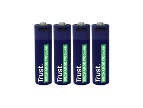 Trust USB-C ladattavat AA-paristot, 4-pack - Ladattavat paristot ja akut