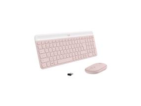 Logitech Slim Combo MK470, US, pinkki - Langaton näppäimistö + hiiri