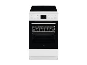 AEG 6000 SteamBake, 58 L, valkoinen - Keraaminen keittotaso