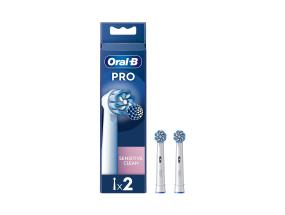 Braun Oral-B Sensitive Clean Pro, 2 kpl, valkoinen - Varaharjat