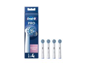 Braun Oral-B Sensitive Clean PRO, 4 kpl, valkoinen - Lisäharjat