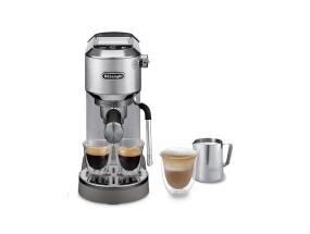 DeLonghi Dedica Duo, hopea - Käsikäyttöinen espressokone