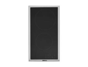 Beko, leveys 28,8 cm, teräsrunko, musta - Integroitu keraaminen liesi