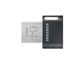 SAMSUNG FIT Plus, USB 3.1, 64 Gt, musta - Muistitikku