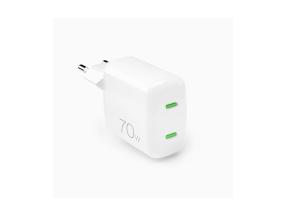 Puro MiniPro GaN seinälaturi, USB-C, 70W, valkoinen - Laturi