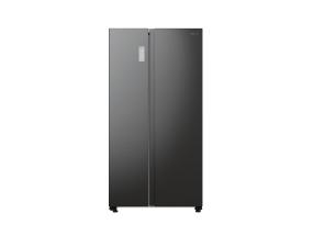 Hisense, No Frost, 550 L, korkeus 179 cm, musta - SBS-jääkaappi