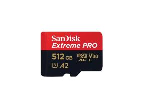 SanDisk Extreme Pro UHS-I, microSD, 512 GB - Muistikortti ja sovitin