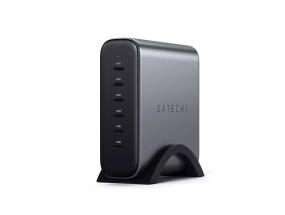 Satechi GaN, 200 W, 6x USB-C, tummanharmaa - Latausasema