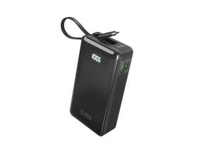 SBS LCD Power Bank, 10000 mAh, musta - Akkupankki - Akkupankit