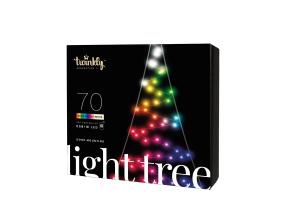 Twinkly Light Tree 2D, 100 LED, IP44, 2 m, must - Nutikas jõulupuu