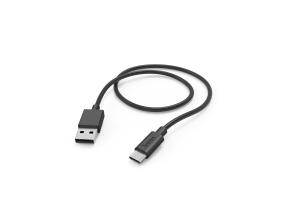 HAMA Latauskaapeli, USB-A, USB-C, 1m, musta - USB-kaapeli
