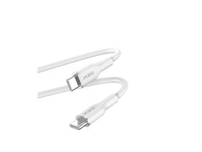 Puro Soft, USB-C / USB-C, 1,5 m, valkoinen - Kaapeli