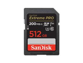 SANDISK Extreme Pro, UHS-I, SDXC, 512 Gt, pakko - Mälukaart