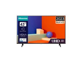 Hisense A6K, 43´´, Ultra HD, LED LCD, jalad ääres, must - Teler