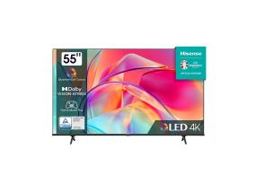 Hisense E7KQ, 55", Ultra HD, QLED, must - Teler