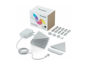 Nanoleaf Shapes Mini Triangles Starter Kit, 9 paneelia - Älykäs kevyt aloituspakkaus