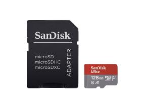 SANDISK Ultra microSD SD-sovittimella, 128 Gt - Mälukaart