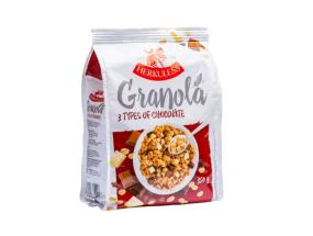 HERKULESS Granola-mysli 3 suklaata 350g