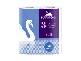 WC-paperi HARMONY Soft 4 rl (3-kertainen, valkoinen)