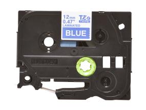 Liimakynä/merkintäteippi BROTHER TZE-535 12mm valkoinen/sininen analoginen