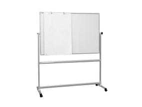 Siirtotaulu kaksipuolinen 1800x1200mm valkoinen/valkoinen 2x3