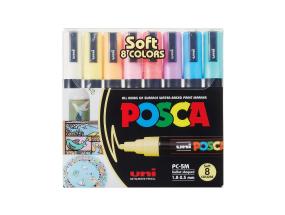 Värimerkki UNI Posca PC-5M pastellivärien setti 8 kpl